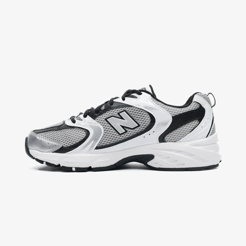 New Balance 530 White Silver Metallic Black